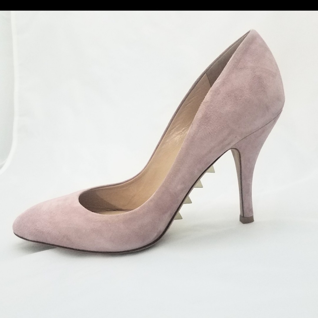 Valentino Suede Pumps Rockstud 39 Pink